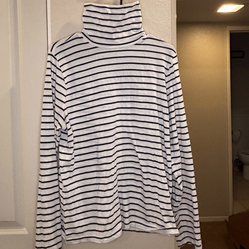 J Crew Black and White Sweater
